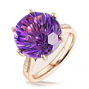 Purple Fashion Adjustable Ring