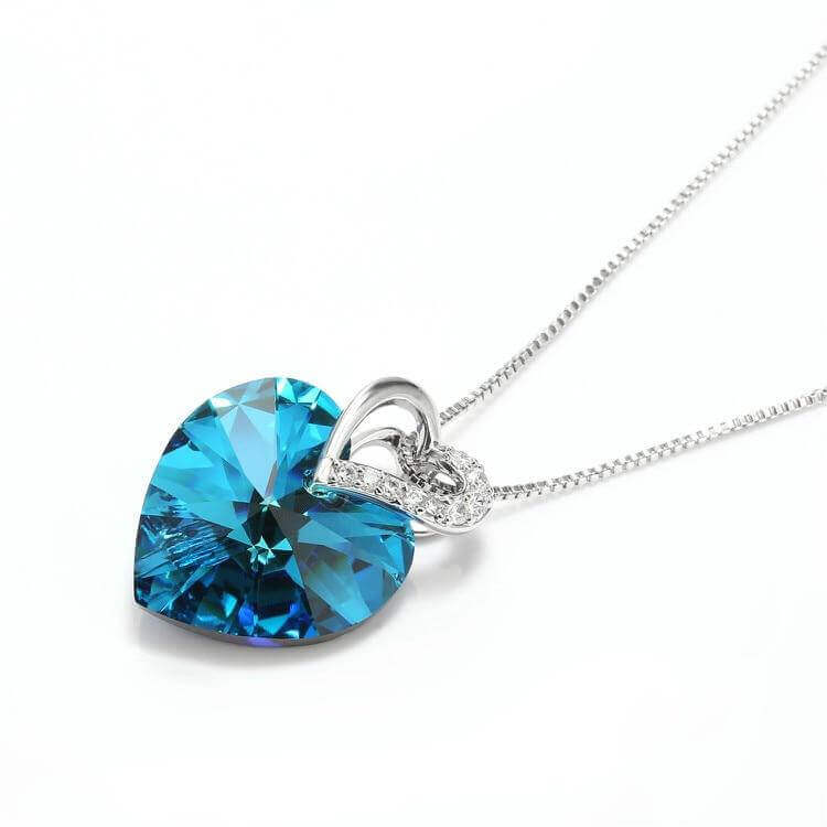 Blue Kyanite Heart Necklace