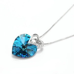 Blue Kyanite Heart Necklace