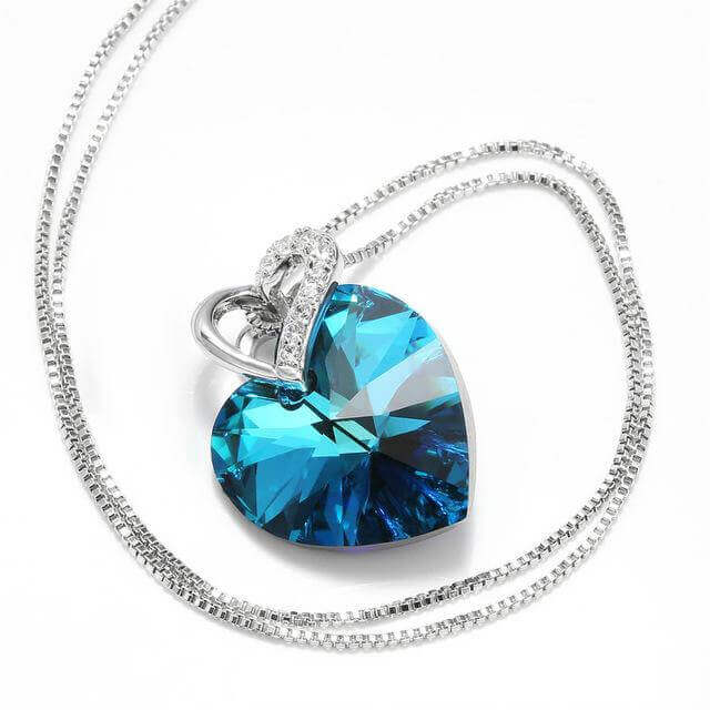 Blue Kyanite Heart Necklace