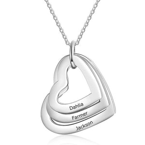 Triple Names Necklace