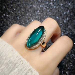 Royal Turquoise Austrian Ring