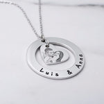 Photo and Names Necklace