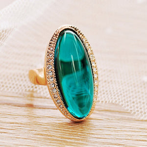 Royal Turquoise Austrian Ring