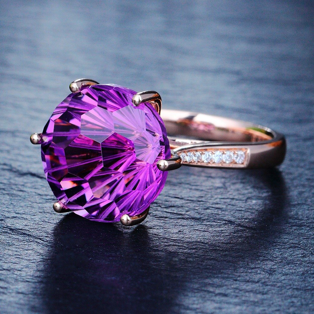 Purple Fashion Adjustable Ring