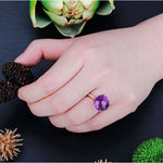 Purple Fashion Adjustable Ring