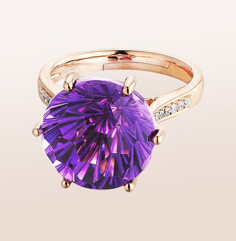 Purple Fashion Adjustable Ring